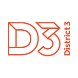 District 3 logo mono District 3 logo mono